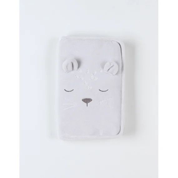 Protège Carnet De Santé Kendi En Veloudoux Gris