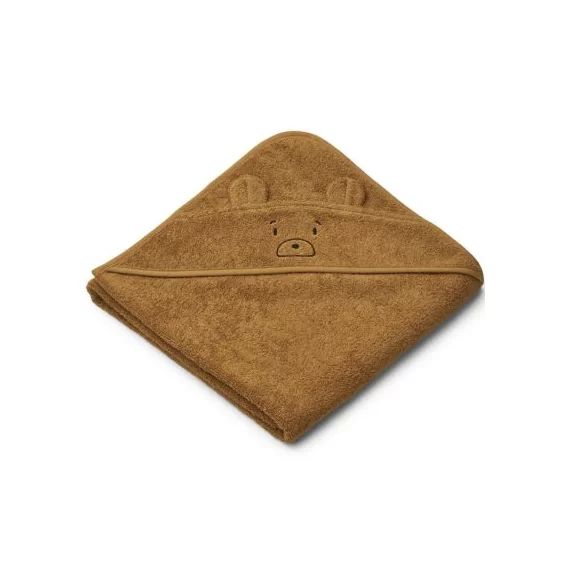 Cape de bain Augusta Mr Bear Golden caramel (100 x 100 cm)