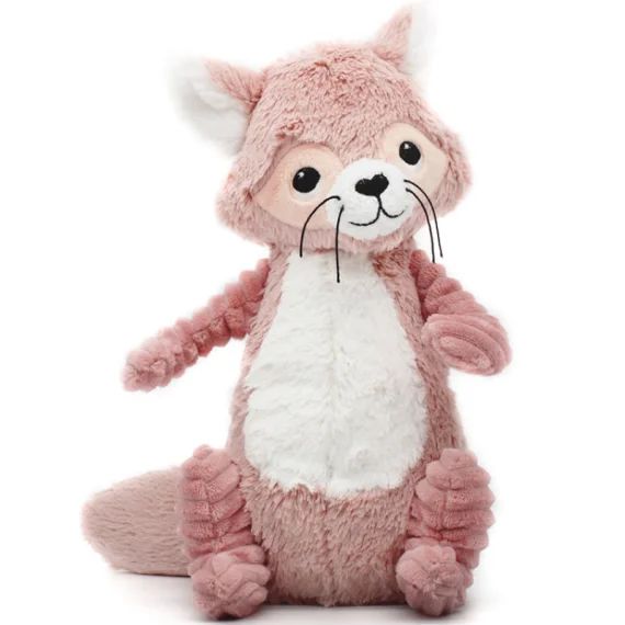 Peluche Les Ptipotos Netoitou le raton laveur rose (26 cm)