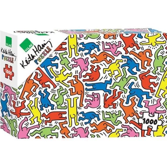 Vilac – Puzzle Keith Haring 1000 pièces orange