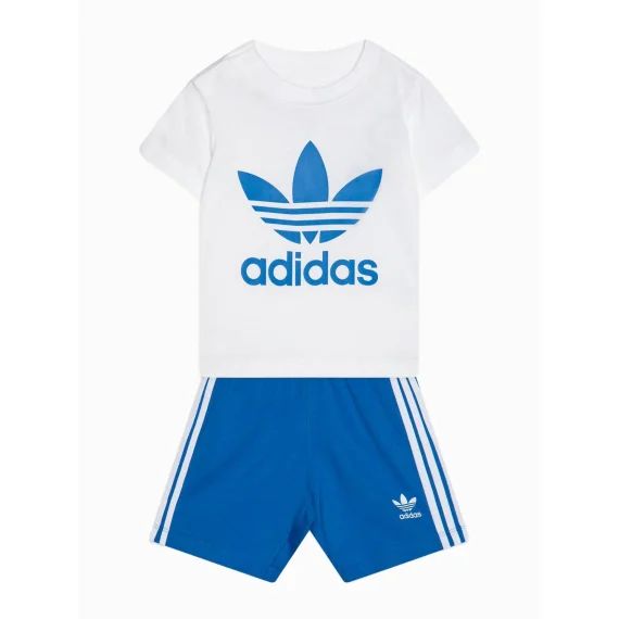 Ensemble Manches Courtes Bleu / Blanc