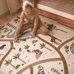 Tapis de jeu pour enfant – NATTIOT – Little Savannah multicolore