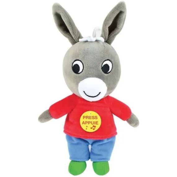 TROTRO Peluche musicale +/- 28 cm gris