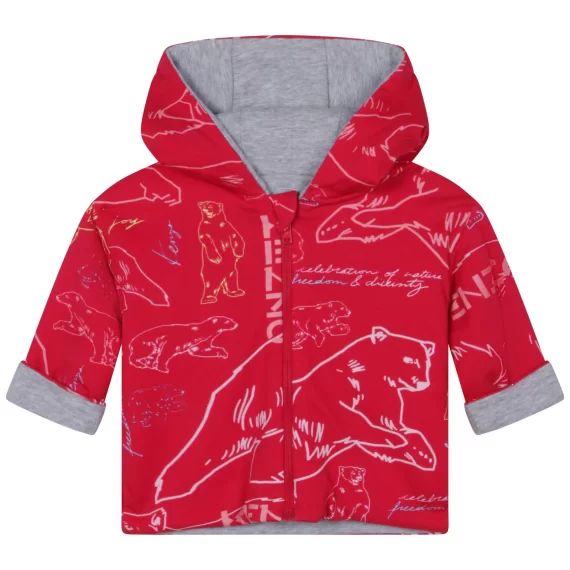 Sweat-shirt réversible zippé Fille Rose