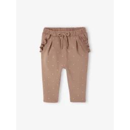Pantalon molleton bébé fille rouille