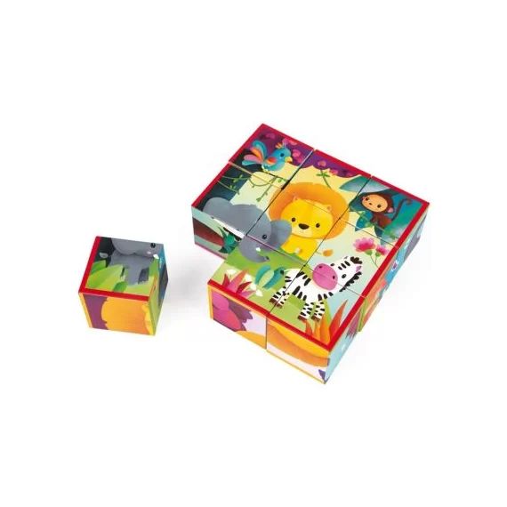 Puzzle cube Kubkid Jungle (9 cubes)