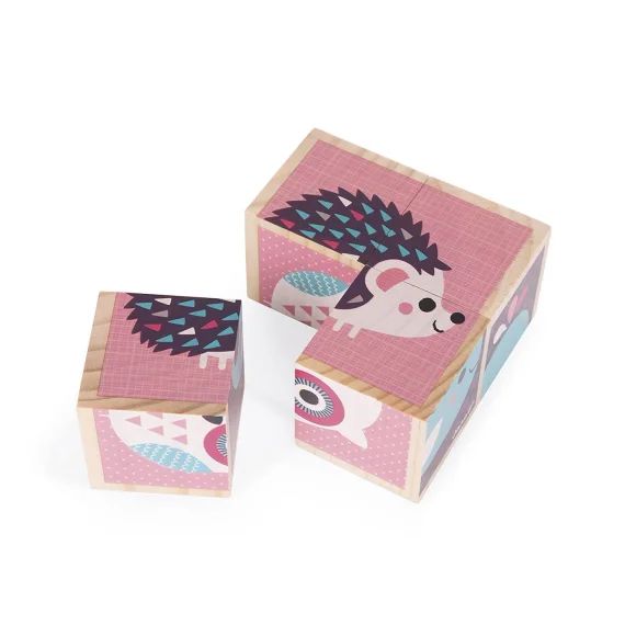 Mes Premiers Cubes – Bébés Animaux Rose