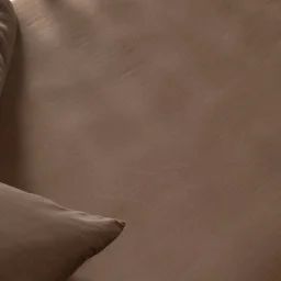 Drap Housse Bébé Satin De Coton Bio Lavé Brun