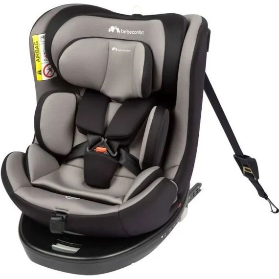 BEBECONFORT Siège auto évolutif pivotant 360° EvolveFix i-Size – Gr 0/1/2/3 – Isofix – 0 à 12 ans (36 kg) – 40-150 cm – Grey Mist gris