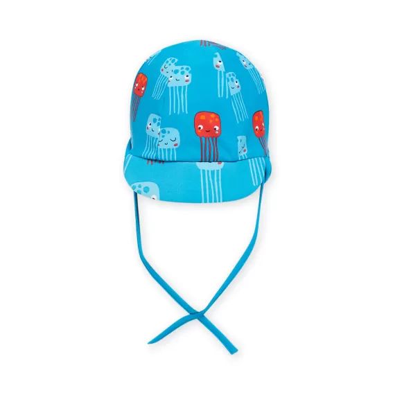 Chapeau Bleu À Imprimé Méduses Bébé Garçon