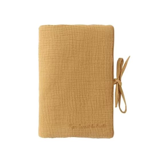 Protège carnet de santé noisette