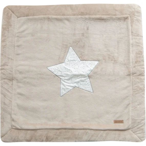 Tapis de jeu étoile gris galet (100 x 100 cm)