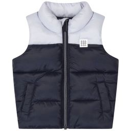 Doudoune sans manche zippée Garçon Bleu