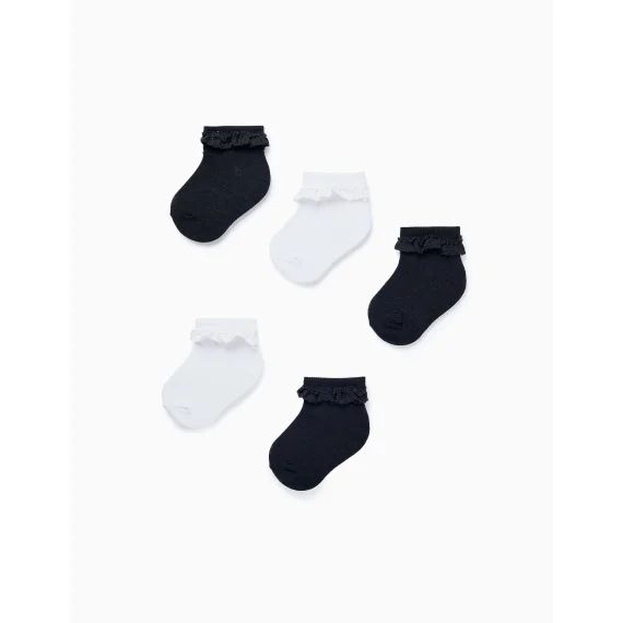 Pack 5 Paires De Chaussettes Avec Crochet Multicolore