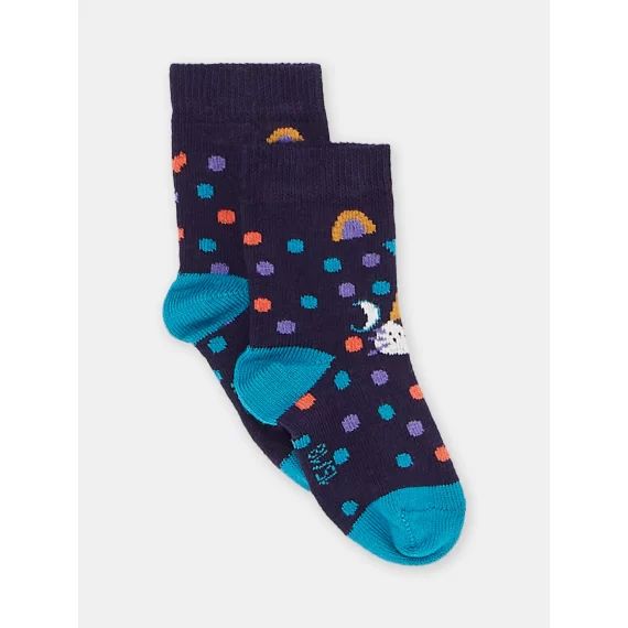 Chaussettes Violettes À Motifs À Pois Bébé Garçon