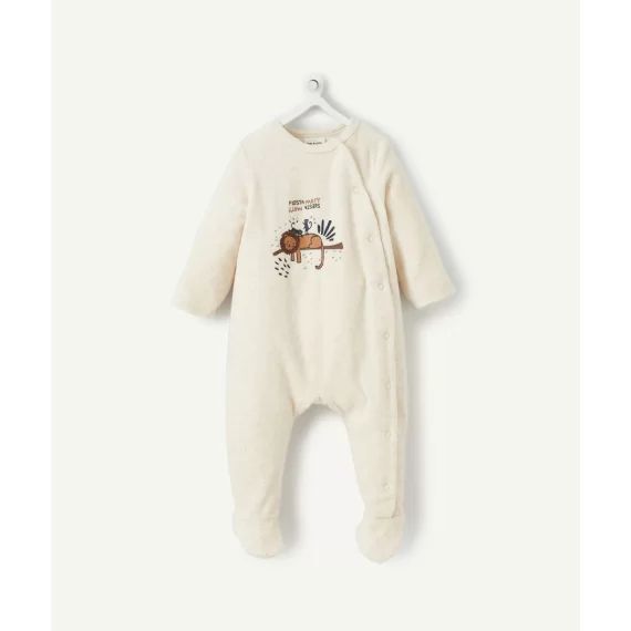 Le dors bien velours en coton biologique avec animation lion –  – Soldes