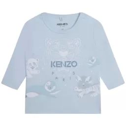 T-shirt à manches longues Garçon Bleu