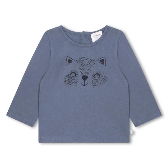 T-shirt avec imprimé devant Garçon Bleu