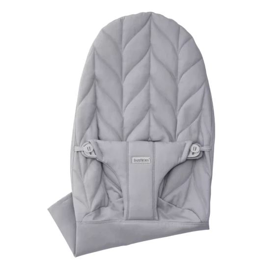 Housse pour Transat Bliss – Gris clair / Tissé, matelassage Pétale