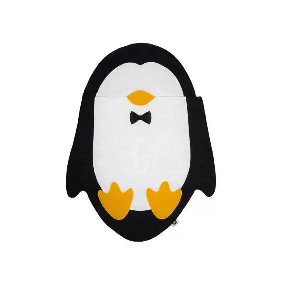 Nid d&rsquo;ange Pingouin noir et blanc (85 cm)