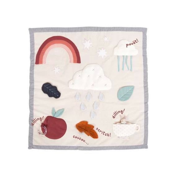 Tapis d&rsquo;éveil Après la pluie (100 x 100 cm)