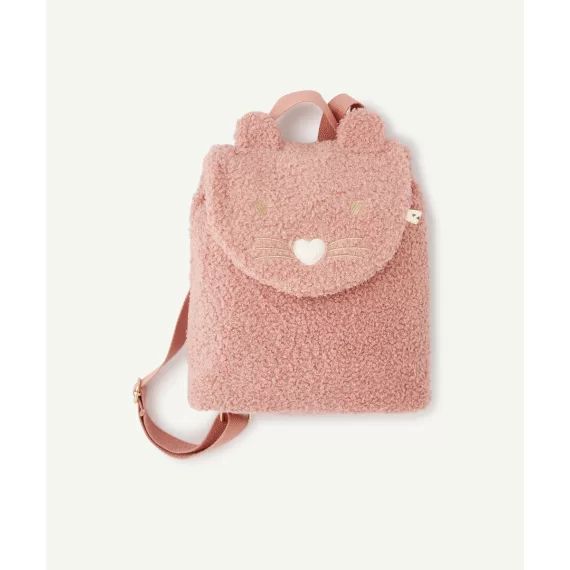Sac à dos souris bébé fille en bouclettes rose avec petites oreilles –  – Soldes