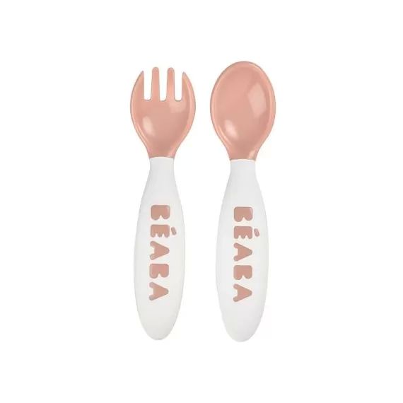 Set de 2 couverts bébé 2ème âge nude