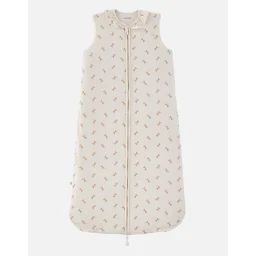 Gigoteuse Imprimé Libellules En Jersey Ecru