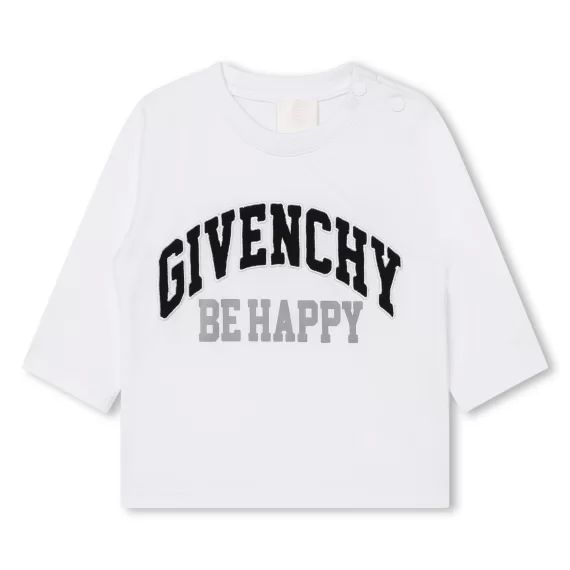 T-shirt à manches longues Garçon Blanc