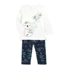 Pyjama Bébé 2 Pièces En Velours Paloma Bleu
