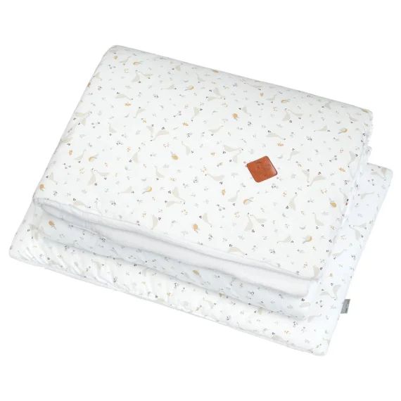 Couette Et Oreiller – Prêt À Dormir En Coton Sidonia Blanc Imprimé Minimaliste