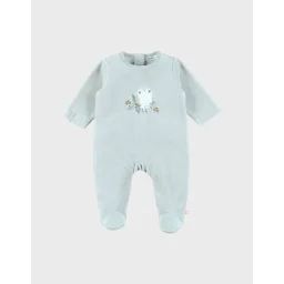 Pyjama Bébé Velours Bleu