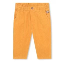 Pantalon en velours côtelé Fille Jaune