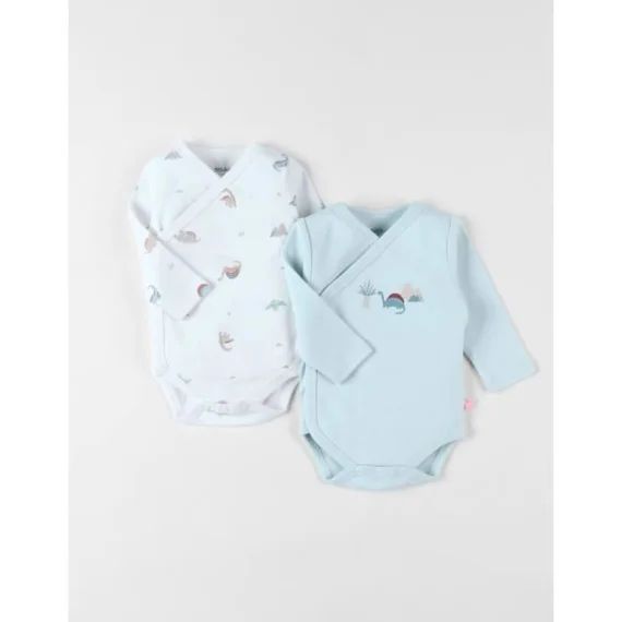 Ensemble De 2 Bodies En Coton Clair/écru Blanc Blanc