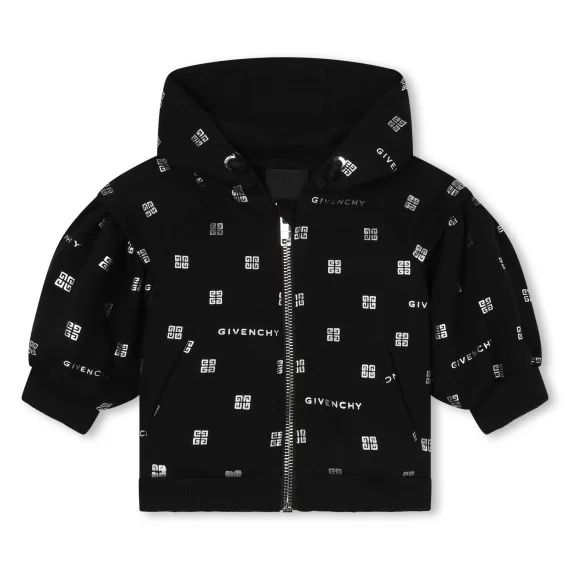Cardigan à capuche Fille Noir