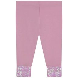 Legging à sequins Fille Rose
