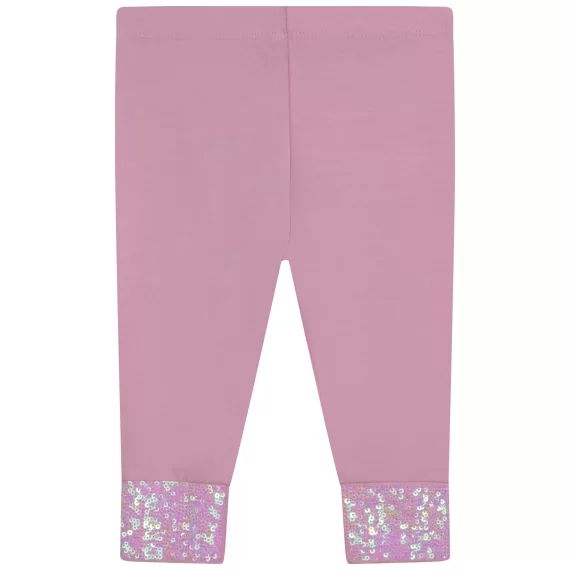 Legging à sequins Fille Rose