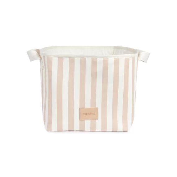 Sac à jouets Odéon Taupe stripes (37 x 41 cm)