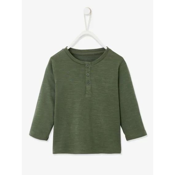 T-shirt tunisien bébé garçon BASICS personnalisable vert foncé