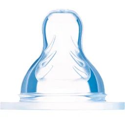 Lot de 2 tétines en silicone débit 3 rapide (4 mois et +)