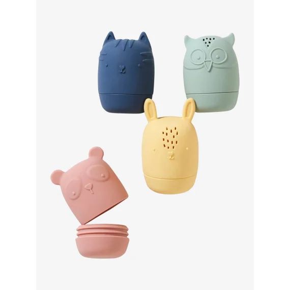 Lot de 4 aspergeurs animaux multicolore