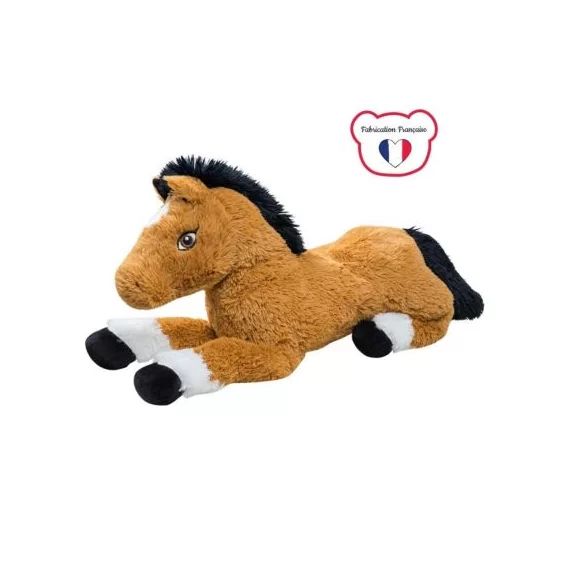 Peluche géante Lucky le cheval (80 cm)