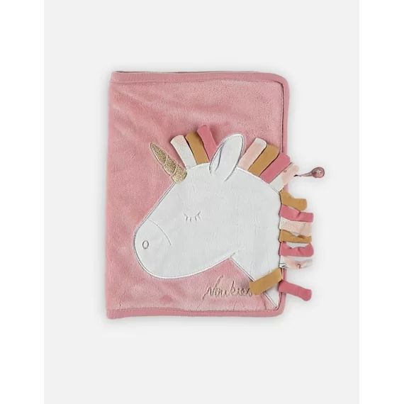 Protège carnet de santé Veloudoux® Lina&Joy rose