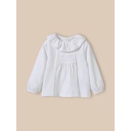 T-shirt Raffiné En Coton Biologique Blanc Doux