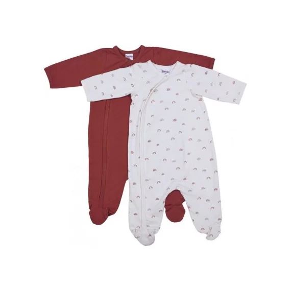 Lot de 2 pyjamas en coton Arc-en-ciel (6 mois)