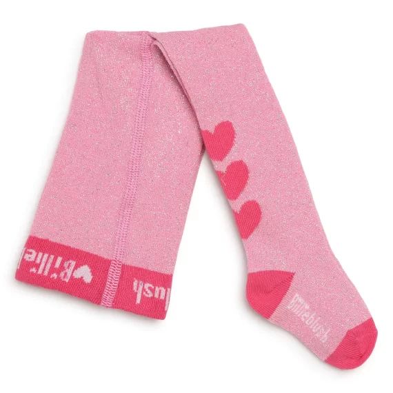 Collants à paillettes Fille Rose