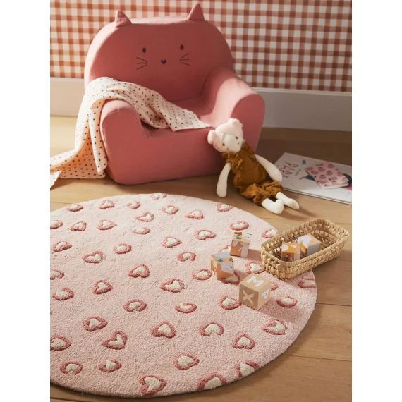 Tapis imprimé léopard LOVELY LÉO rose
