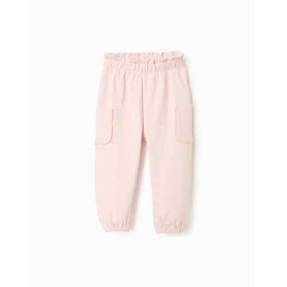 Jogpant Avec Broderies Aux Poches Rose Clair
