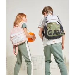 Sac à dos matelassé bébé fille rose avec imprimé léopards –  – Soldes