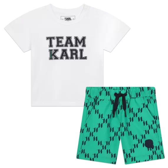 ENSEMBLE DEBARDEUR+SURFER Garçon Vert